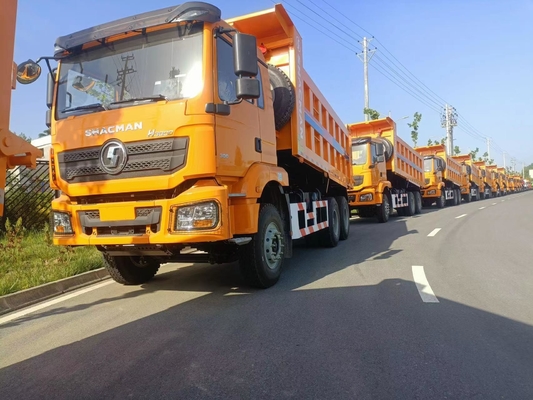 Shacman 10 τροχούς 6 * 4 Dump Truck μπροστινό ανελκυστήρα ZZ3257N3847A για το διεθνές εμπόριο