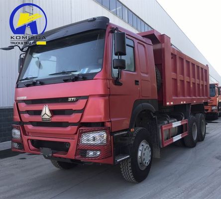 Χρησιμοποιούμενο 6X4 30 τόνων Sinotruck Tipper HOWO 371HP/375HP Dump Truck με ελαστικό στη Ζάμπια
