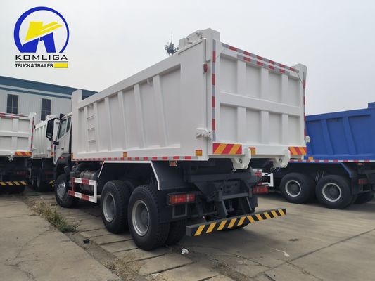 HOWO 10 τροχών 371 HP 6X4 Tipper Sinotruk Χρησιμοποιημένο φορτηγό σκουπιδιών με 1200r20 ακτινοβολία ελαστικά