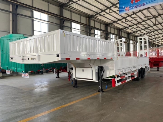 LED Light Mini 2 Axles Lowbed Cargo Trailer 20 τόνων για βαριά μεταφορά και μεταφορά