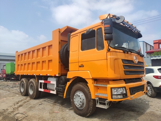 6X4 Χρησιμοποιημένο φορτηγό Shacman Tipper με κινητήρα ντίζελ 380HP και υδραυλικό σύστημα σε προσιτή τιμή
