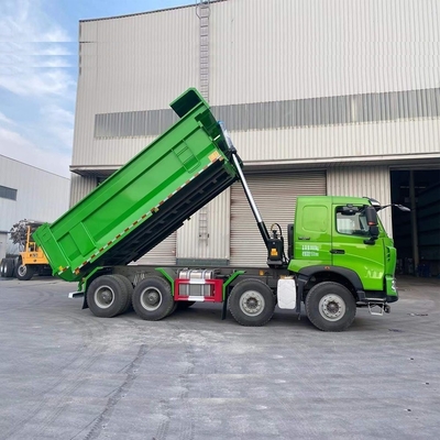 Προσαρμογή 420HP Sinotruck 12 τροχούς 40ton 50tons Tipper Χρησιμοποιημένο HOWO 8X4 Dump Truck