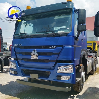 Σινοτρούκ HOWO 6X4 420 371 375 HP βαρέος φορτηγός ρυμουλκούμενο κεφάλι ελαστικό τρακτέρ 295/80r22.5