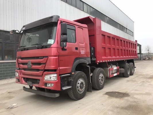 371HP Sinotruck 40 Ton 12 ελαστικά HOWO ντάμπερ φορτηγό με κάμερα οπίσθιας θέσης και μπλε χρώμα