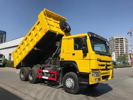 Μπλε 10 ελαστικά 6X4 25 30 τόνων Τελική πλευρά HOWO Χρησιμοποιημένο φορτηγό ντάμπερ με κινητήρα Wd615.47.D12.42