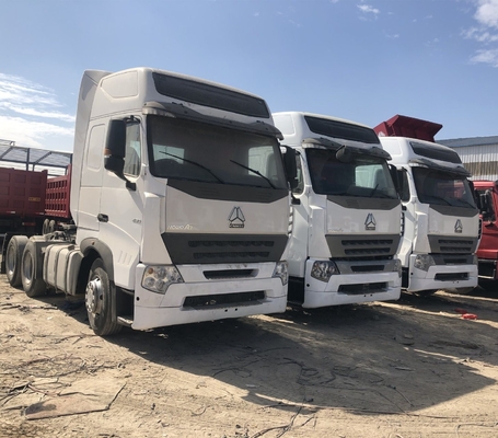 16 τόνων πίσω άξονας και ελαστικό 420HP 6X4 Χρησιμοποιούμενο Sinotruk HOWO A7 τρακτέρ φορτηγό για το όφελος σας