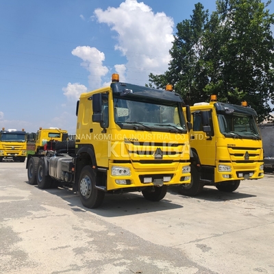 6X4 HOWO Sinotruk ρυμουλκούμενο με πίσω άξονα Hc16 κινητήρα χωρητικότητας &gt; 8L και κατασκευή