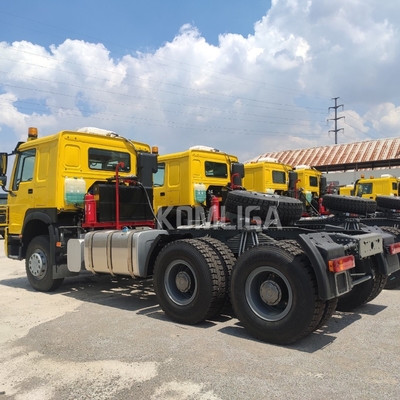 Τράξιμο βάσης 50 /90 Προαιρετικό Sinotruk 420HP 371 6X4 HOWO Head Τρακτέρ βαρέα φορτηγά