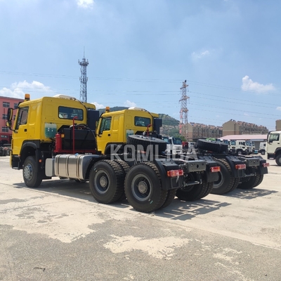 6X4 HOWO Flatbed Trailer Tractor Truck για τη Μιανμάρ