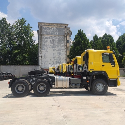 6X4 HOWO Flatbed Trailer Tractor Truck για τη Μιανμάρ
