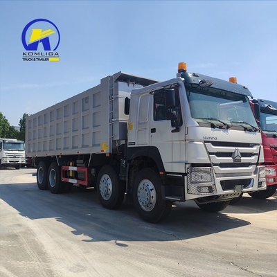 8X4 371HP HOWO Sino Dump Truck Χρησιμοποιούμενο φορτηγό με υδραυλική ανύψωση
