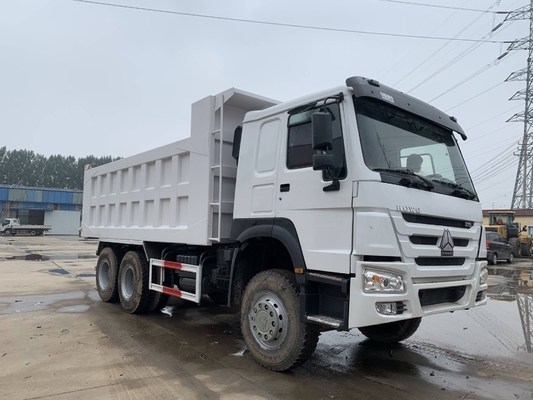 375HP Χρησιμοποιούμενο HOWO Dump βαρύ φορτηγό για την αγορά της Αφρικής Ένα καμπίνο υπνοδωμάτιο