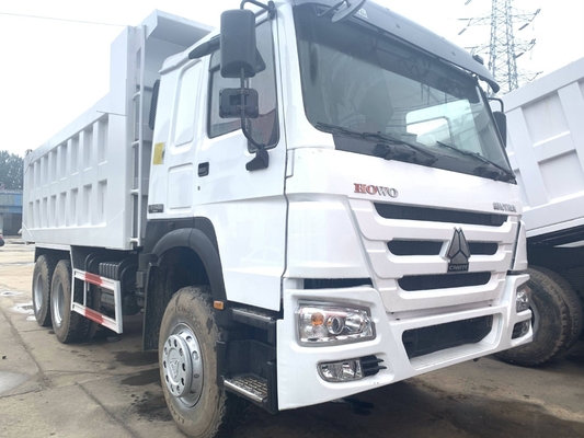 375HP Χρησιμοποιούμενο HOWO Dump βαρύ φορτηγό για την αγορά της Αφρικής Ένα καμπίνο υπνοδωμάτιο