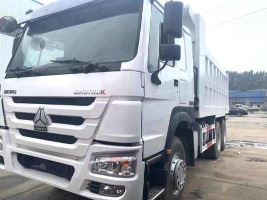 375HP Χρησιμοποιούμενο HOWO Dump βαρύ φορτηγό για την αγορά της Αφρικής Ένα καμπίνο υπνοδωμάτιο