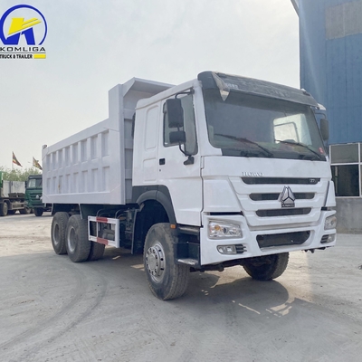 6X4 Χρησιμοποιούμενο Sinotruk HOWO Dump Truck / Tipper 371HP 375HP με μία καμπίνα υπνοδωμάτιο και A / C