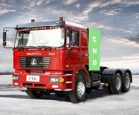 Euro 2 380HP 420HP 6*4 Shacman CNG τρακτέρ φορτηγό για μεταφορικές ανάγκες