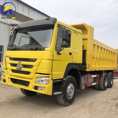 6X4 371HP Sinotruck HOWO Dump Truck με σχεδιασμό ακτινοειδών ελαστικών και κινητήρα μεγάλης χωρητικότητας