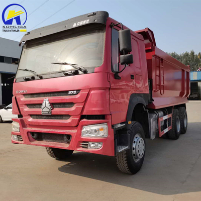 Νιγηρία Γκάνα HOWO 375HP Χρησιμοποιούμενο Sinotruk Dump Truck με Hw76 Cab και 351-450hp ίππους