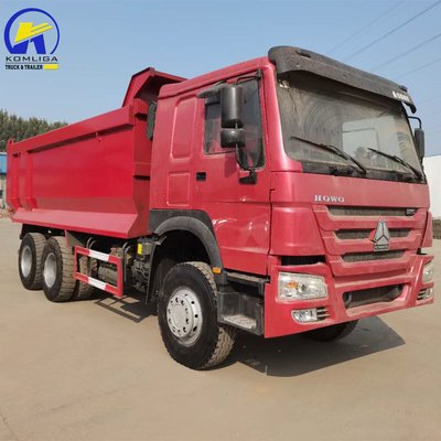 Νιγηρία Γκάνα HOWO 375HP Χρησιμοποιούμενο Sinotruk Dump Truck με Hw76 Cab και 351-450hp ίππους