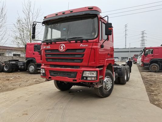 6×4 Shacman Tractor Truck Head Χρησιμοποιείται με σχεδιασμό ακτινοειδούς ελαστικού και τροχιά κίνησης