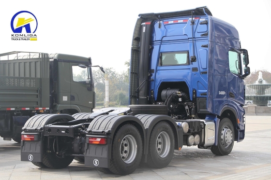 Shacman 6X4 20tons 380HP 420HP Δέκα τροχούς τρακτέρ ρυμουλκούμενο κεφαλή φορτηγό με κατανάλωση