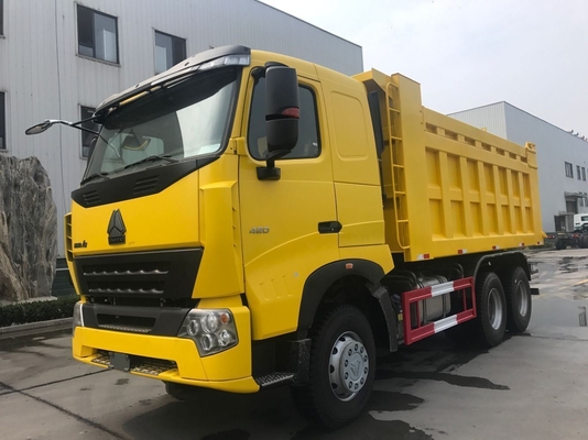 Σχεδιασμός ακτίνων ελαστικών 420HP 371HP Sinotruk HOWO A7 Tipper Truck 6X4 Euro 2 Πρότυπο εκπομπών