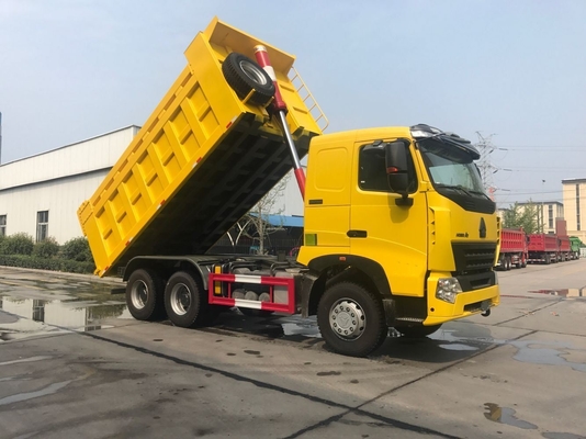 Σχεδιασμός ακτίνων ελαστικών 420HP 371HP Sinotruk HOWO A7 Tipper Truck 6X4 Euro 2 Πρότυπο εκπομπών