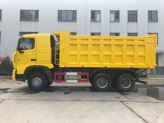 Σχεδιασμός ακτίνων ελαστικών 420HP 371HP Sinotruk HOWO A7 Tipper Truck 6X4 Euro 2 Πρότυπο εκπομπών