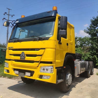 Hw76 Cab HOWO Χρησιμοποιούμενο κεφάλι ελκυστήρα 3 άξονες 6X4 για εντός του προϋπολογισμού σας 6800*2500*3200mm