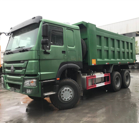 6X4 HOWO Sinotruk 371 φορτηγό ντάμπερ με σύστημα διεύθυνσης Zf8118 και πιστοποίηση ISO