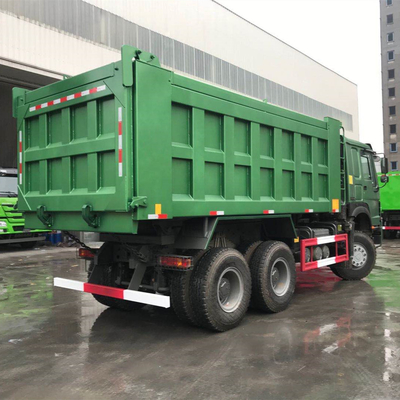 6X4 HOWO Sinotruk 371 φορτηγό ντάμπερ με σύστημα διεύθυνσης Zf8118 και πιστοποίηση ISO