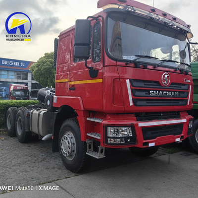 Zf Steering 6X4 Shacman Tractor Truck Head με 3 άξονες και αλουμινένιο δεξαμενόπλοιο 400L