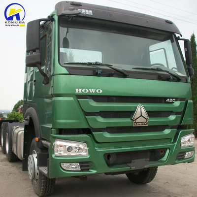 Sinotruk HOWO 6X4 420HP 10 τροχούς Prime Mover Τρακτέρ Τρακτέρ Κεφαλή χειροκίνητο κιβώτιο μετάδοσης