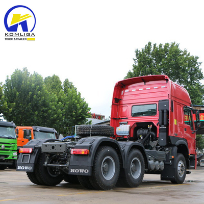 Αφρική Euro2 Emission Sinotruk HOWO 6X4 10 τροχοφόρο ελκυστήρα με χειροκίνητο κιβώτιο ταχυτήτων