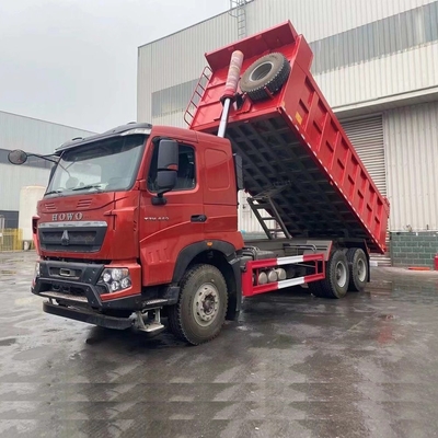 Χρησιμοποιούμενο φορτηγό σκουπιδιών Sinotruk HOWO 6X4 με πρότυπο εκπομπών Euro 2 και πίσω άξονα Hc16