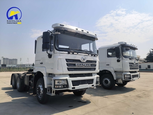 10 τροχούς βαρύ φορτίο Shacman Tractor Truck Head με καθίσματα ≤ 5 και χωρητικότητα κινητήρα &gt; 8L
