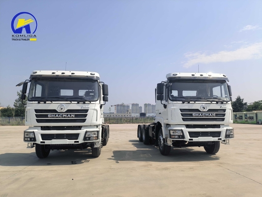 10 τροχούς βαρύ φορτίο Shacman Tractor Truck Head με καθίσματα ≤ 5 και χωρητικότητα κινητήρα &gt; 8L