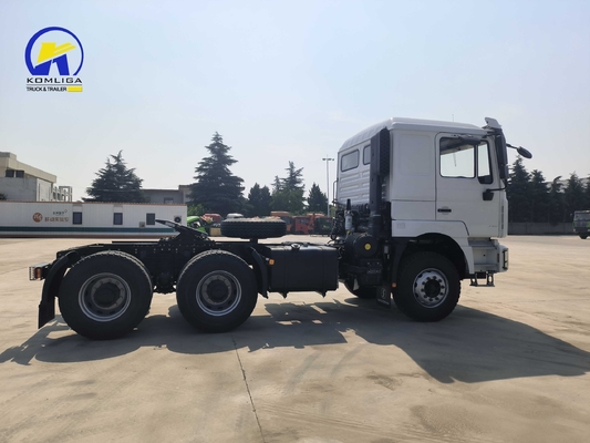 10 τροχούς βαρύ φορτίο Shacman Tractor Truck Head με καθίσματα ≤ 5 και χωρητικότητα κινητήρα &gt; 8L