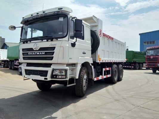 Χρησιμοποιούμενο φορτηγό Shacman Heavy Duty 6X4 Tipper με μπροστινό ύψωμα