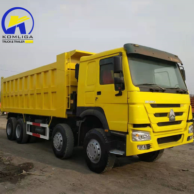 Χρησιμοποιούμενο HOWO 8X4 12 τροχών βαρύ φορτίο 8500 * 2500 * 3400mm για ορυχείο