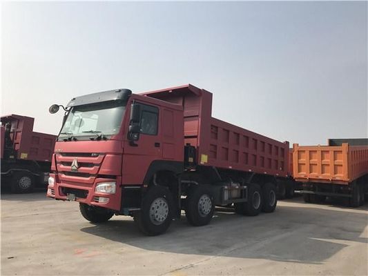 Sinotruk HOWO 8X4 371HP βαρύ φορτίο με ελαστικό απορριπτήρα με πρότυπο εκπομπών Euro 2