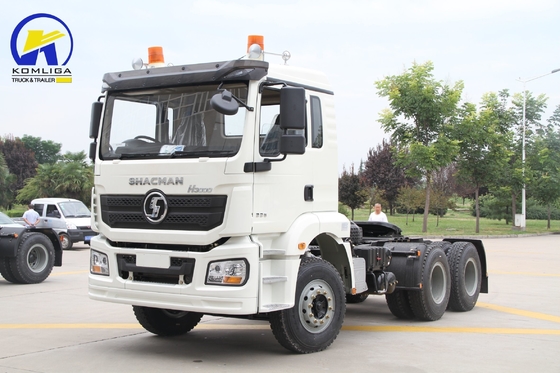 380HP Σχεδιασμός ακτινοειδών ελαστικών Shacman 6X4 Τρακτέρ Truck Head για εντός του προϋπολογισμού