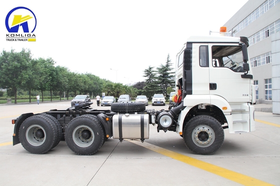 380HP Σχεδιασμός ακτινοειδών ελαστικών Shacman 6X4 Τρακτέρ Truck Head για εντός του προϋπολογισμού