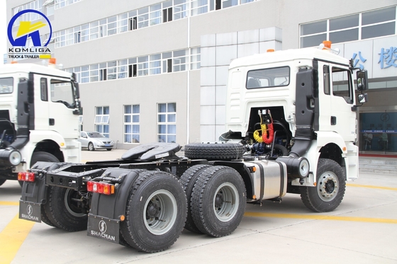 380HP Σχεδιασμός ακτινοειδών ελαστικών Shacman 6X4 Τρακτέρ Truck Head για εντός του προϋπολογισμού