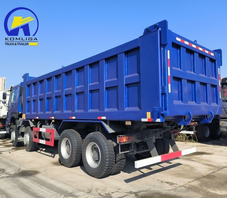 Στυλ ανύψωσης εμπρός Sinotruk HOWO 8X4 φορτηγό σκουπιδιών με μεγάλη χωρητικότητα και κίτρινη σκουπιδιότητα