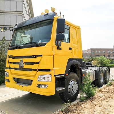 6X4 βαρέα φορτηγά ελκυστήρα HOWO με καμπίνα κλιματισμού και χωρητικότητα φορτίου 21-30 τόνων