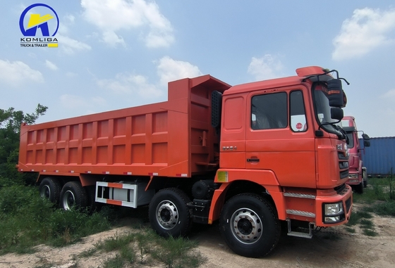 Χρησιμοποιημένο λάστιχο φορτηγού 8X4 Shacman Dump Truck Πιστοποίηση GCC 16tons Ικανότητα φόρτωσης πίσω άξονας