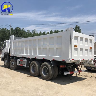 Sinotruk HOWO 375HP 8X4 12wheel Rhd LHD 60ton Χρησιμοποιούμενο φορτηγό απορριμμάτων για την κατασκευή