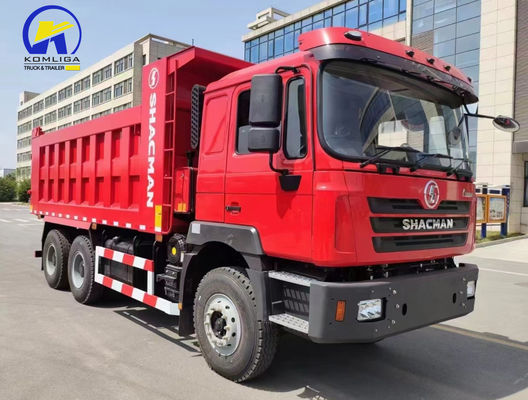 6X4 Drive Wheel Shacman Dump Tipper Truck με χωρητικότητα κινητήρα&gt; 8L Η κορυφαία επιλογή της Αφρικής