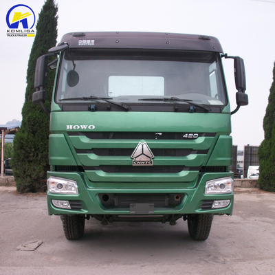 420HP Ντίζελ Sinotruk HOWO 6X4 10τροχούς Τρακτέρ Φορτηγό Εφοδιασμός με ρυμουλκούμενο για την τελική βιομηχανία